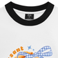 Áo Thun Ringer Relaxed Fit Sweet Pastry BLue Plaid Bow