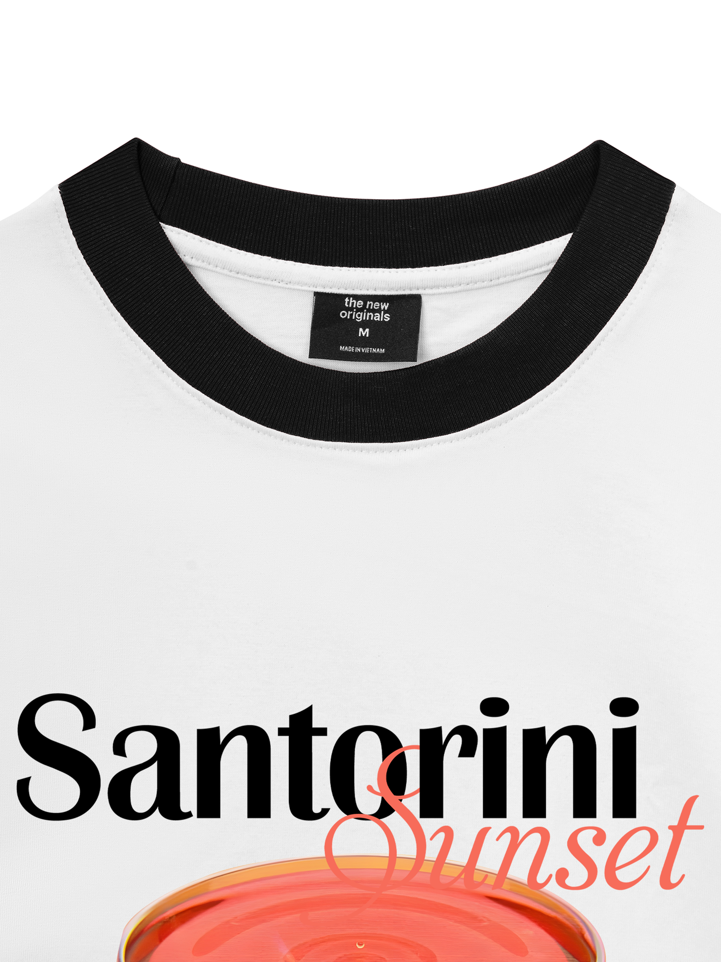 Áo Thun Ringer Relaxed Fit Fresh Santorini Sunset