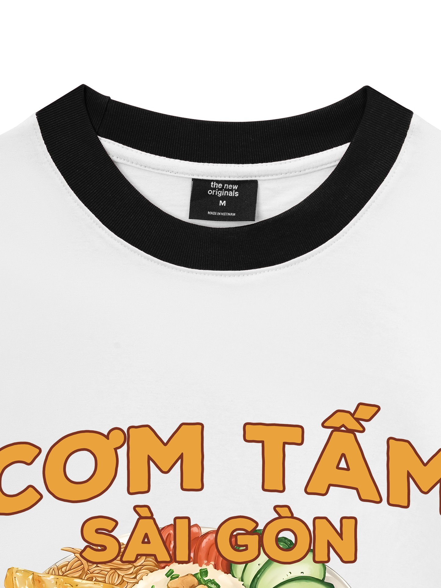 Áo Thun Ringer Relaxed Fit Foody Cơm Tấm Sài Gòn