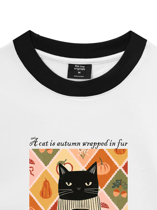 Áo Thun Ringer Relaxed Fit  A Cat