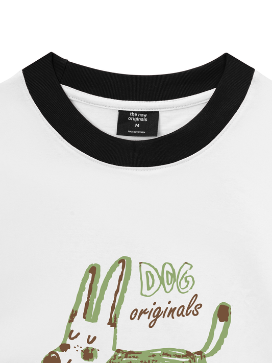 Áo Thun Ringer Relaxed Fit Dog Originals