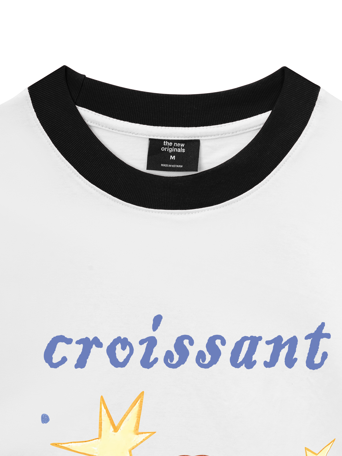 Áo Thun Ringer Relaxed Fit Croissant