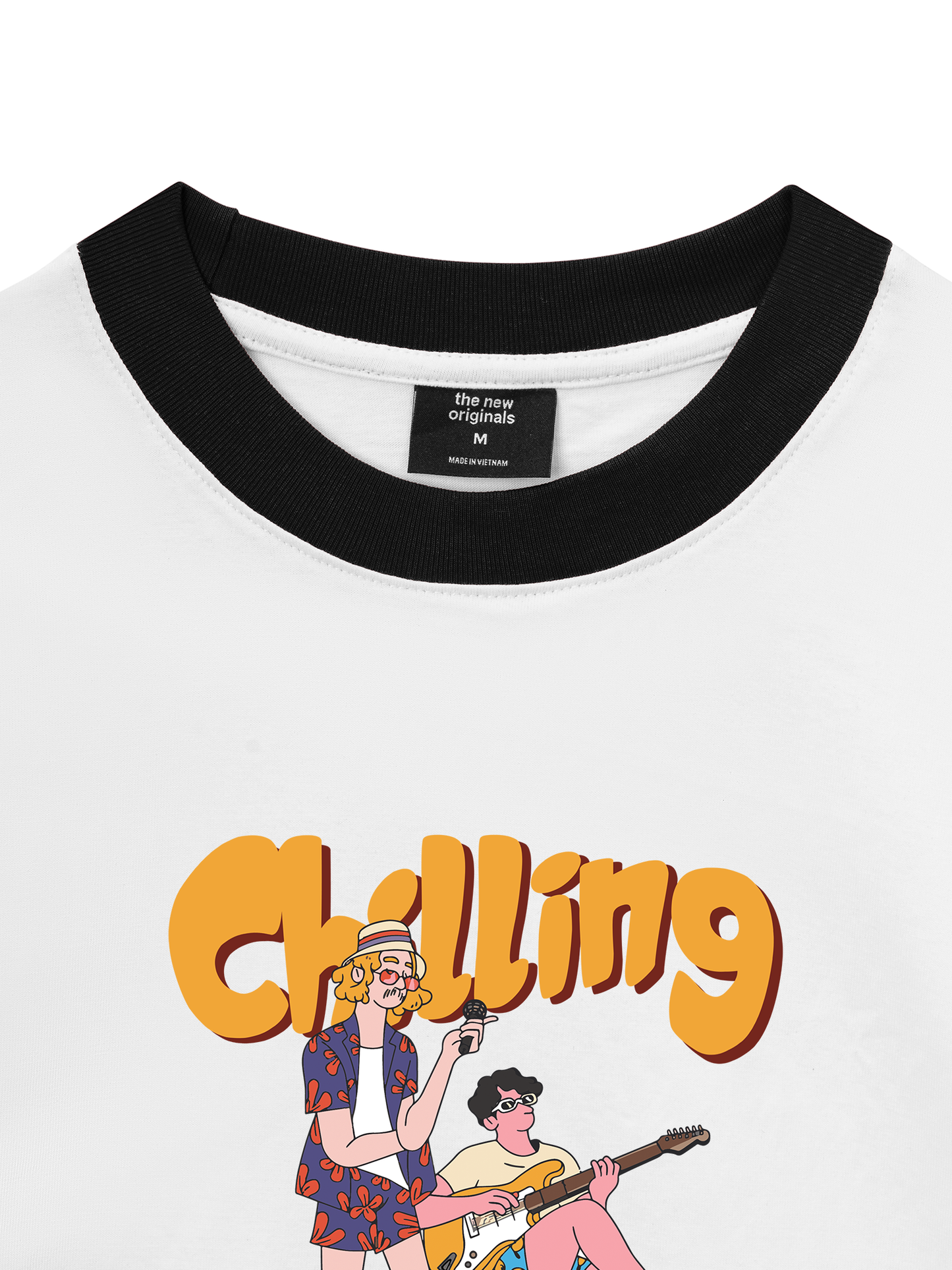Áo Thun Ringer Relaxed Fit Weekend Chilling Guy