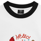 Áo Thun Ringer Relaxed Fit Animal Hello Cute Puppy