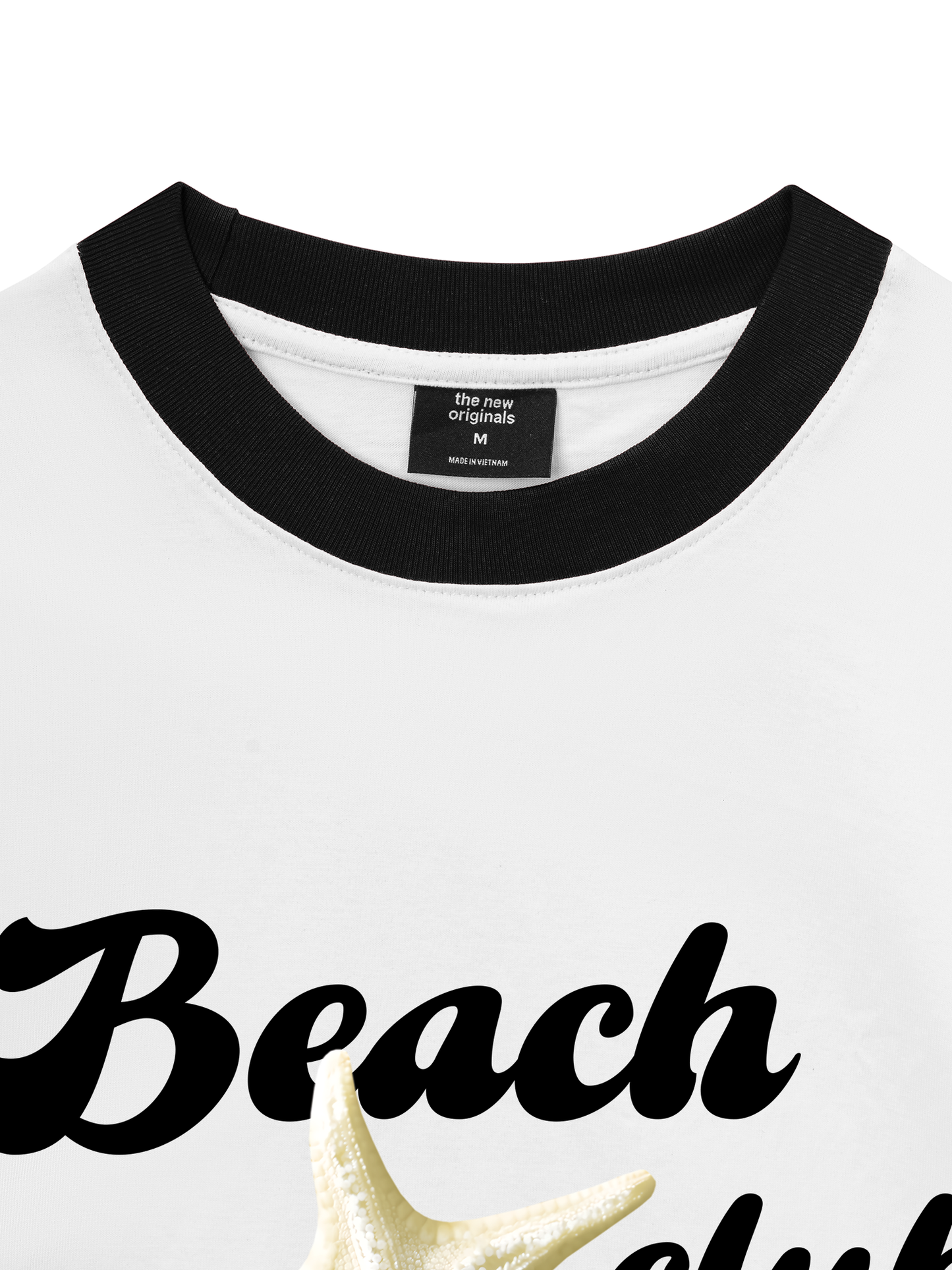 Áo Thun Ringer Relaxed Fit Ocean Beach Club