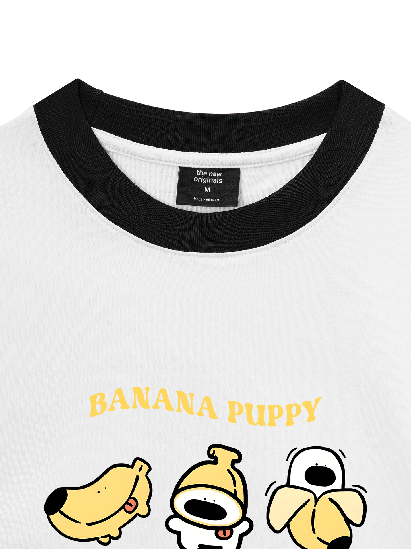 Áo Thun Ringer Relaxed Fit Banana Puppy