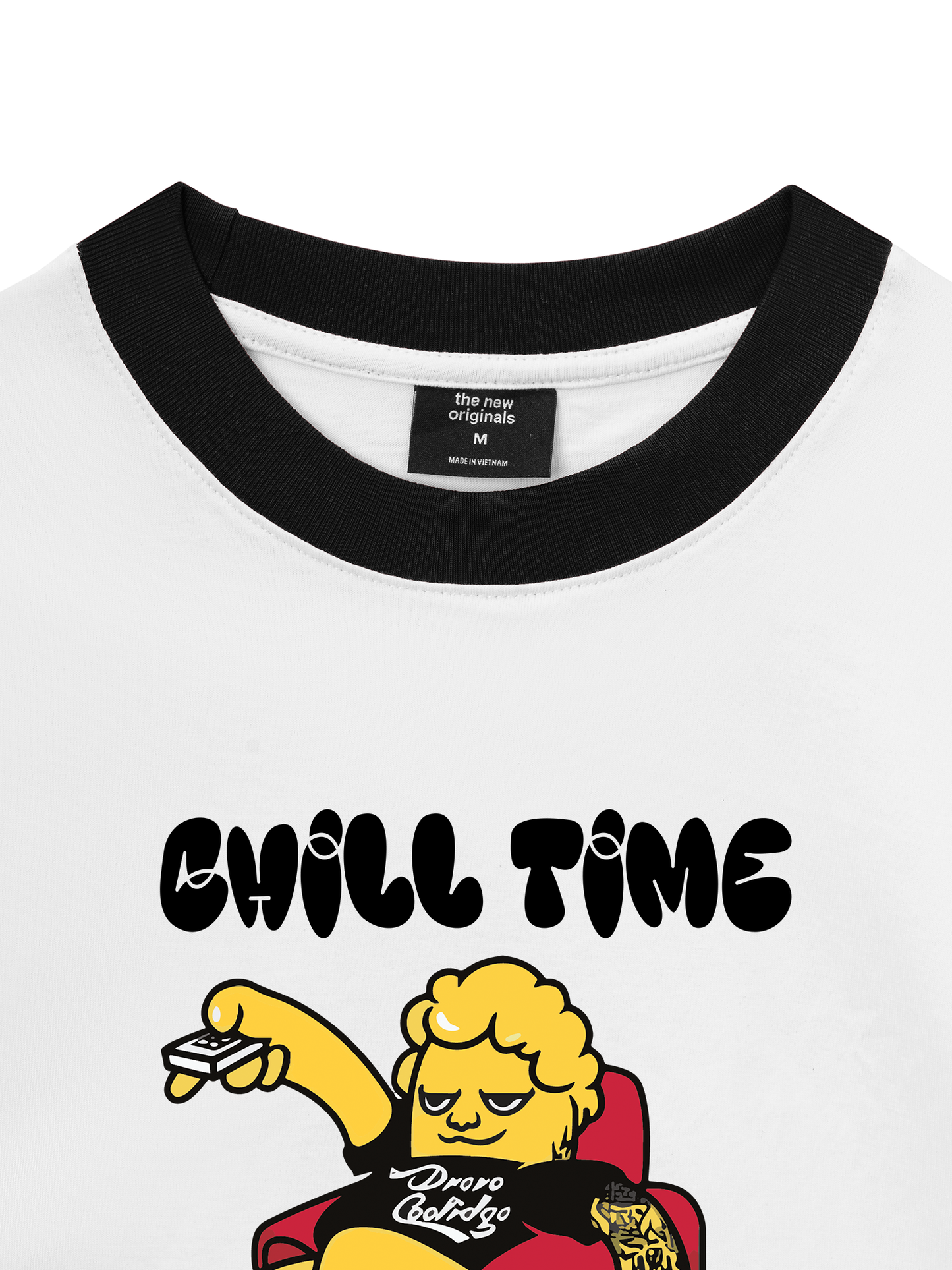 Áo Thun Ringer Relaxed Fit Weekend Chill Time