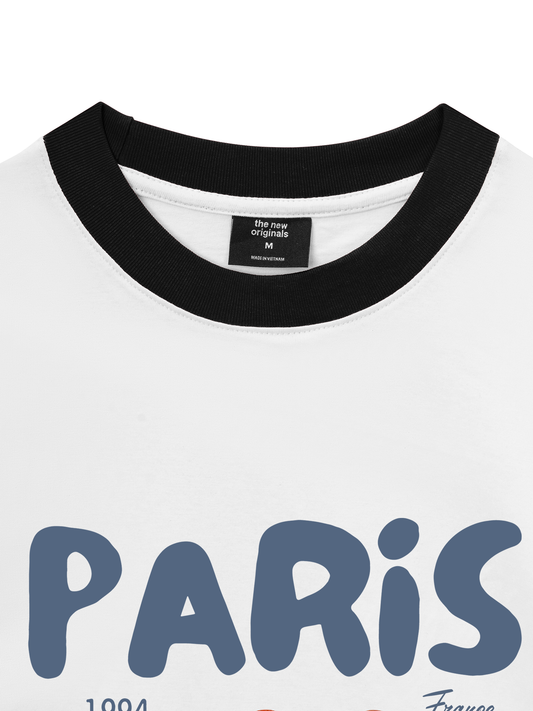 Áo Thun Ringer Relaxed Fit Paris Coissant