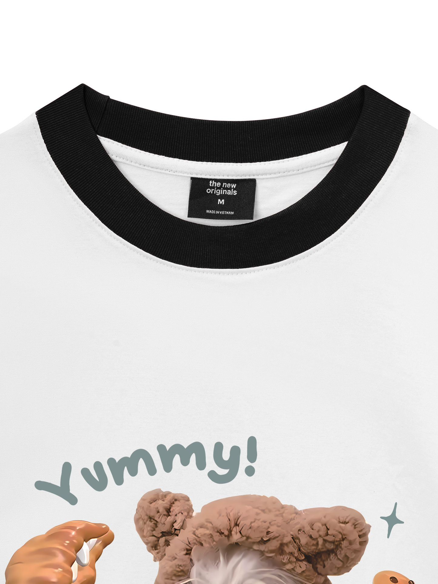 Áo Thun Ringer Relaxed Fit Cute Dog Yummy Cookie