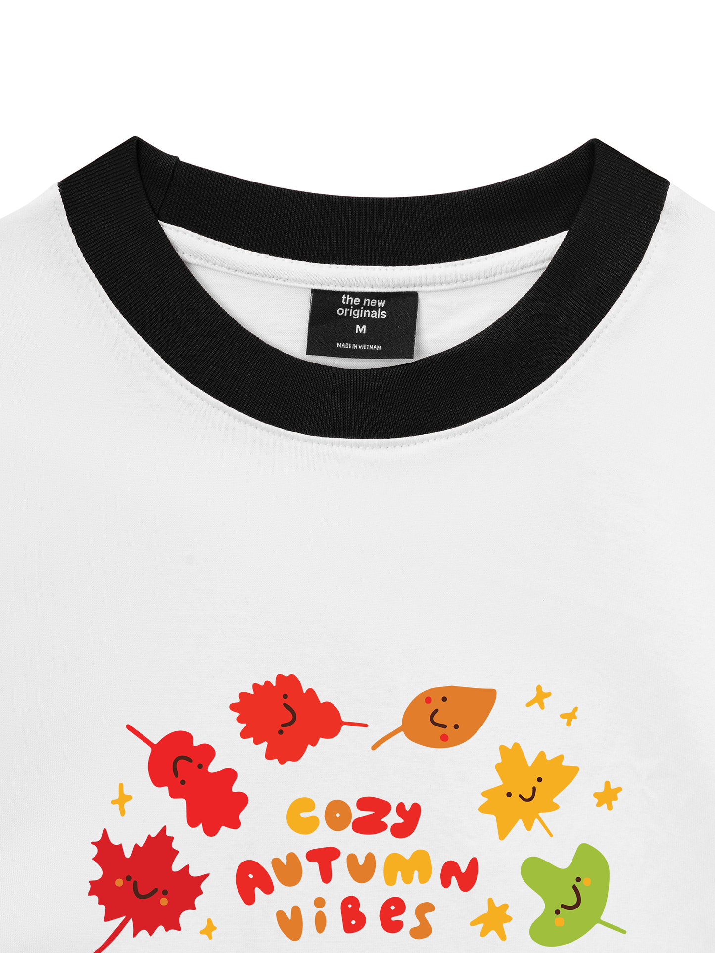 Áo Thun Ringer Relaxed Fit Autumn Cozy Autumn Vibes
