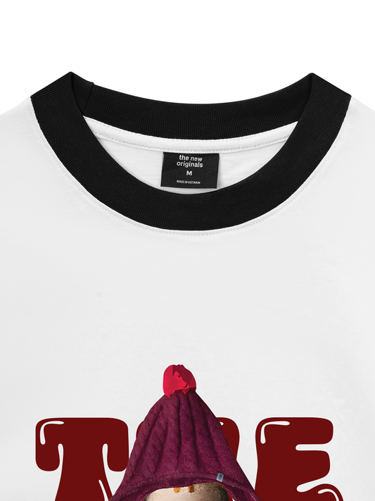 Áo Thun Ringer Relaxed Fit Cute Puppy