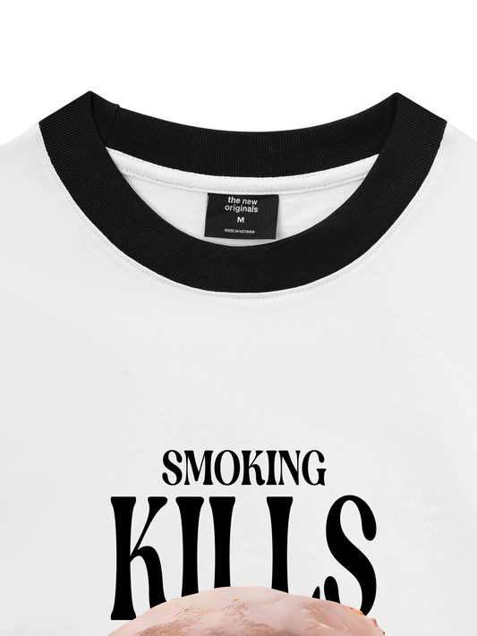 Áo Thun Ringer Relaxed Fit Ocean Smoking Kills