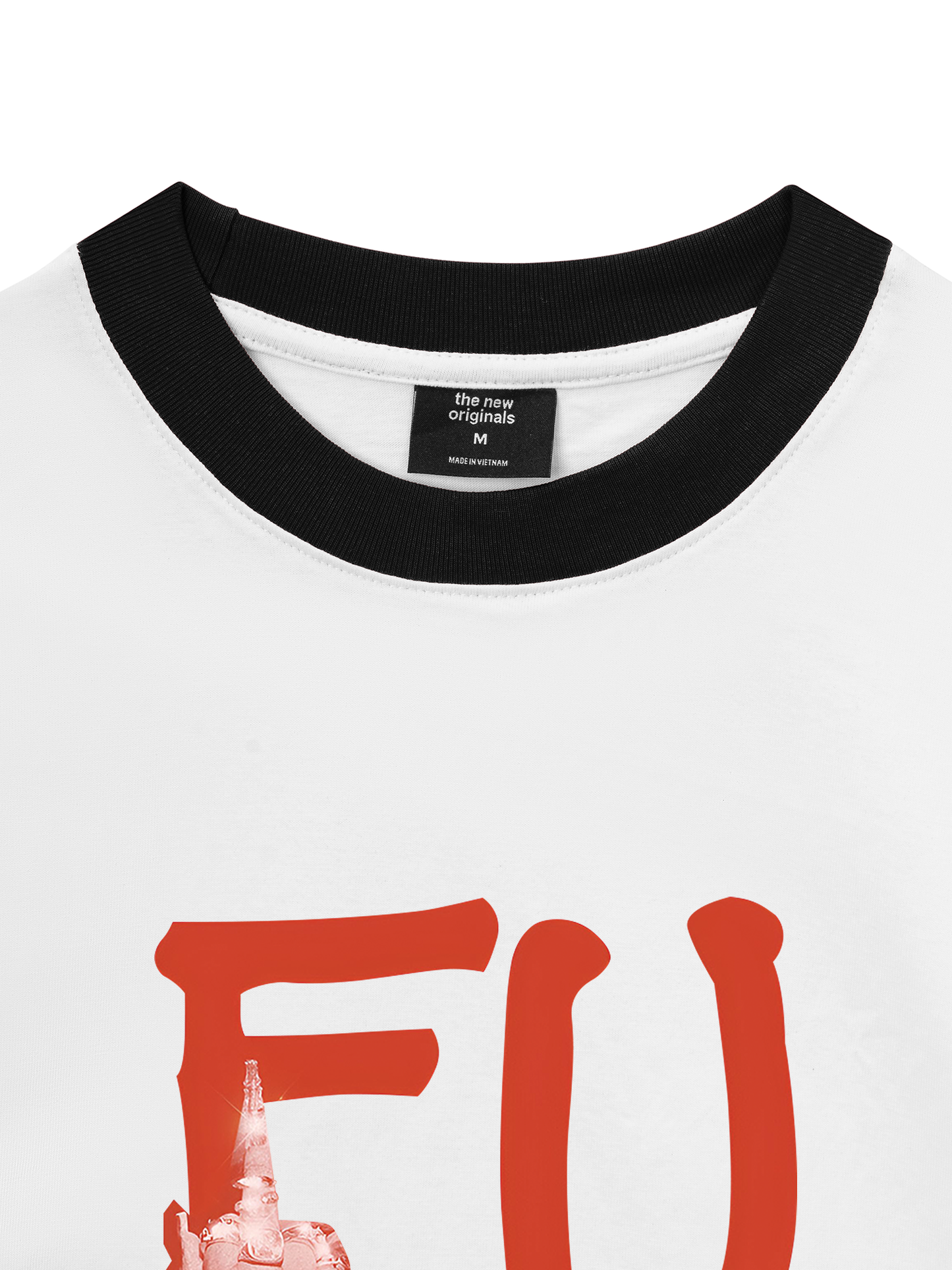 Áo Thun Ringer Relaxed Fit FUCK-Double Lovers