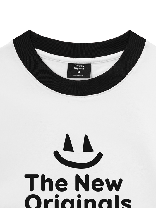 Áo Thun Ringer Relaxed Fit Be Bold Simple Smile