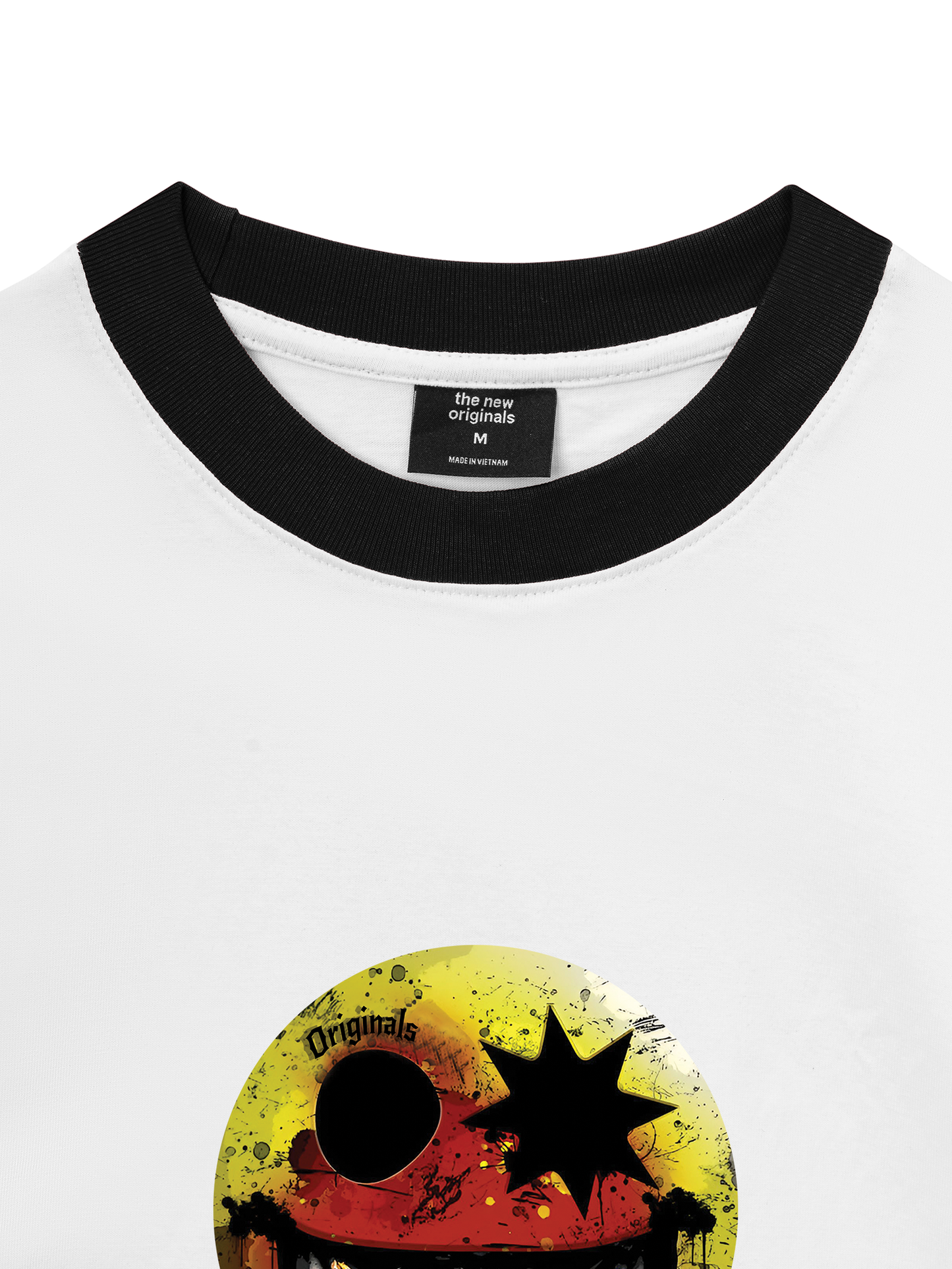 Áo Thun Ringer Relaxed Fit - Gangster Smiley
