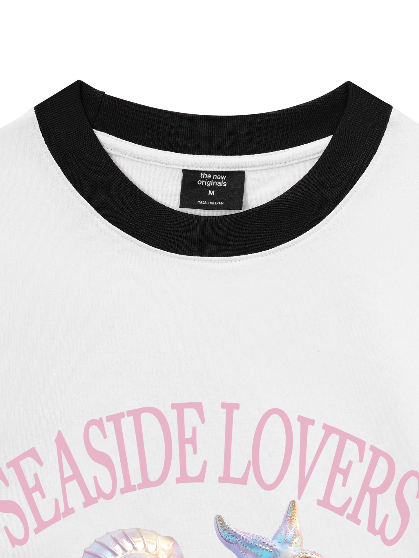 Áo Thun Ringer Relaxed Fit Ocean Hologram Seaside Lover