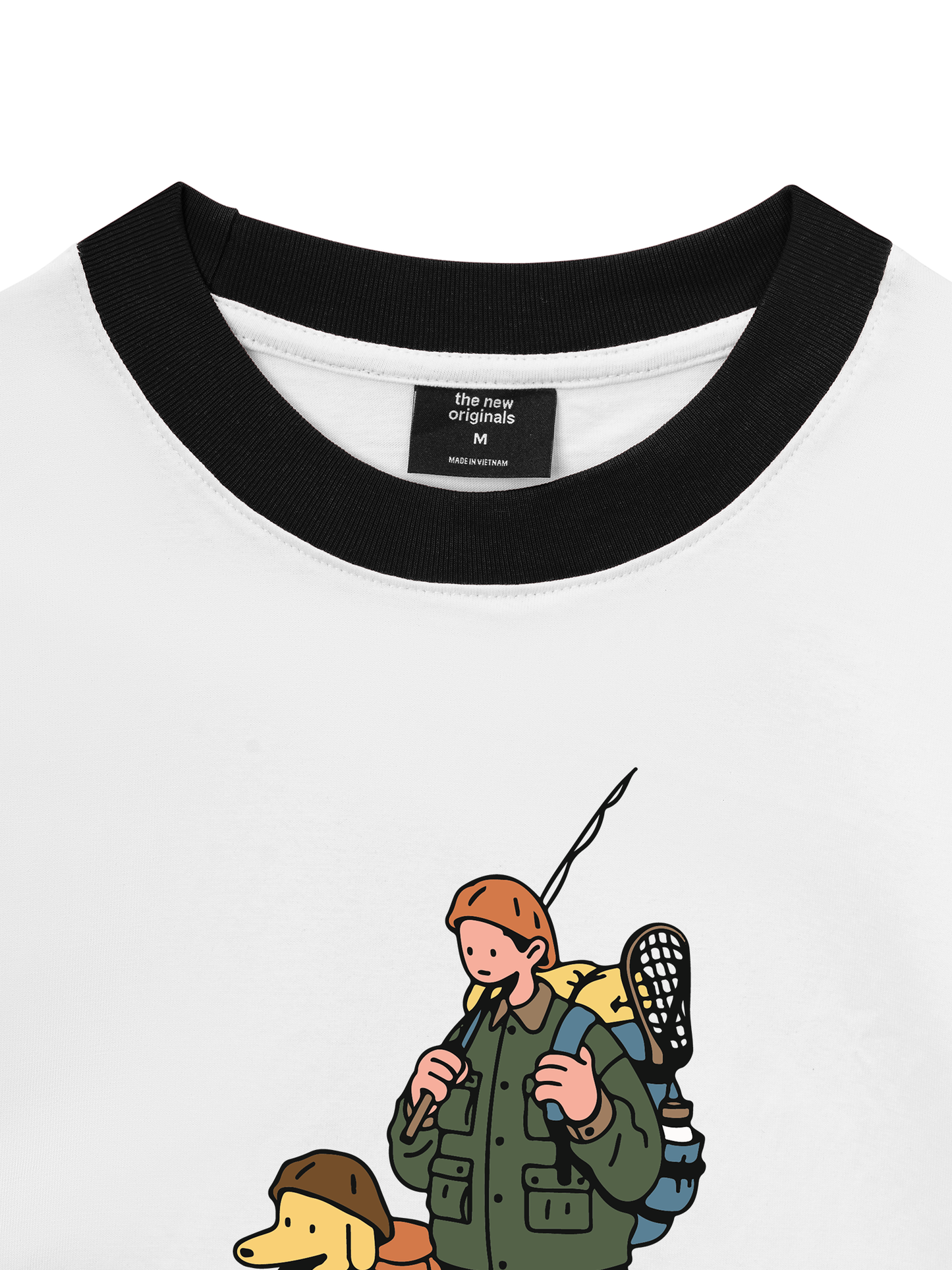 Áo Thun Ringer Relaxed Fit Go Outside Ready to Hike