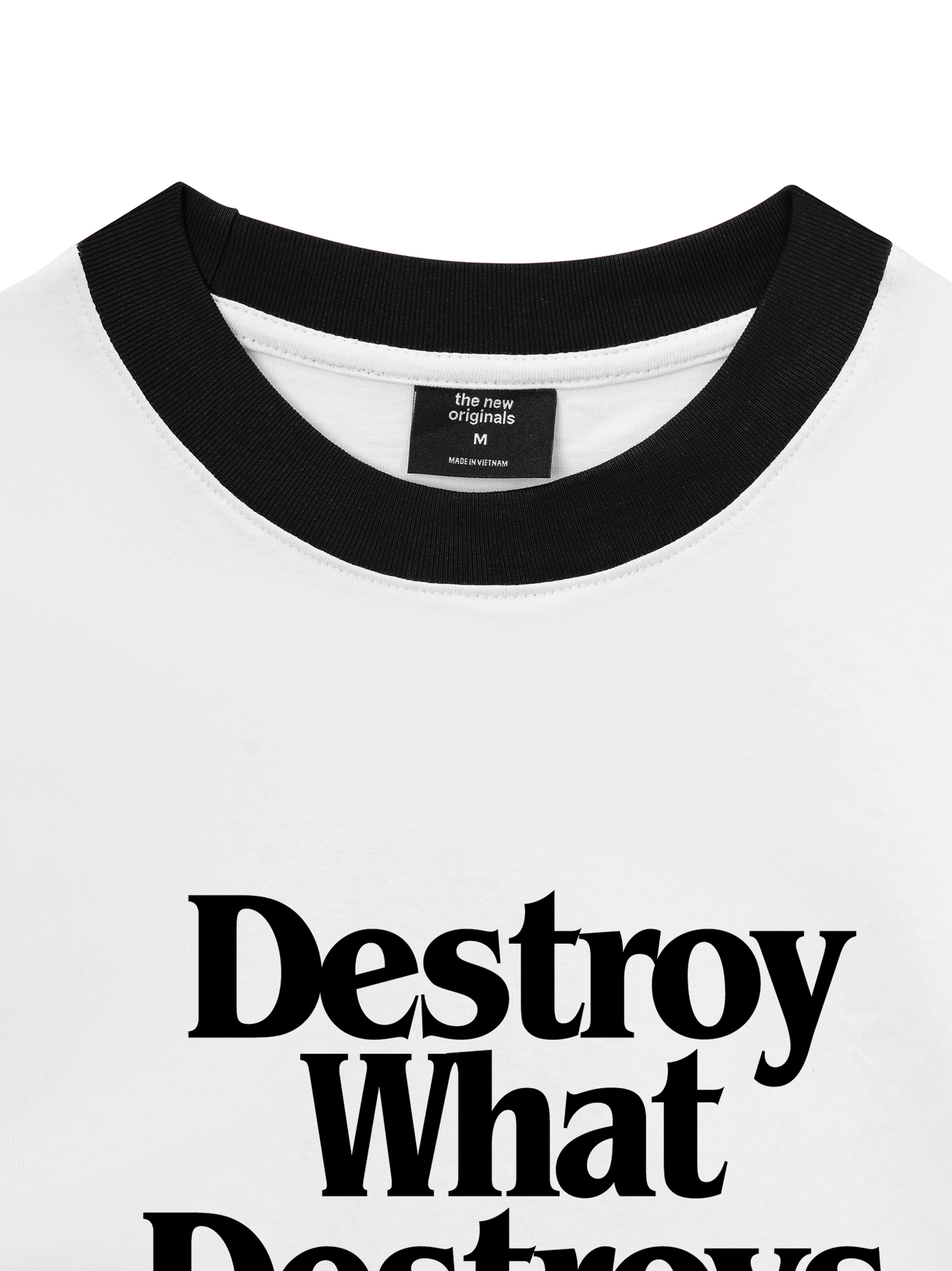 Áo Thun Ringer Relaxed Fit Life Vibe Destroy What Destroy You