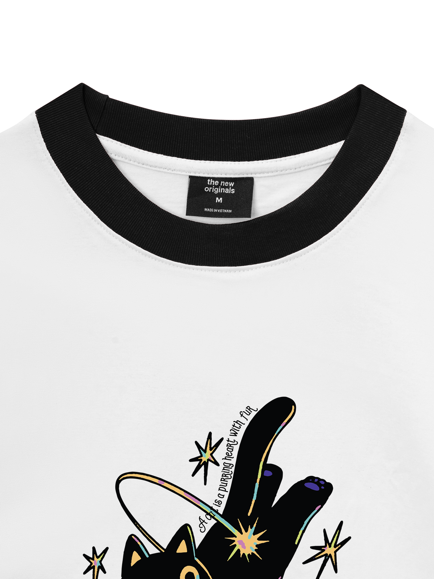 Áo Thun Ringer Relaxed Fit A Black Cat
