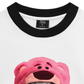 Áo Thun Ringer Relaxed Fit Animal Mood Pink Meow