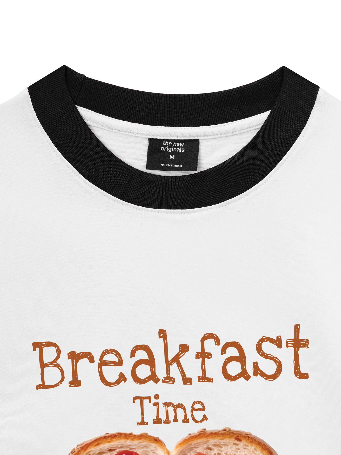 Áo Thun Ringer Relaxed Fit Breakfast Time