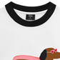Áo Thun Ringer Relaxed Fit Pink Dachshund