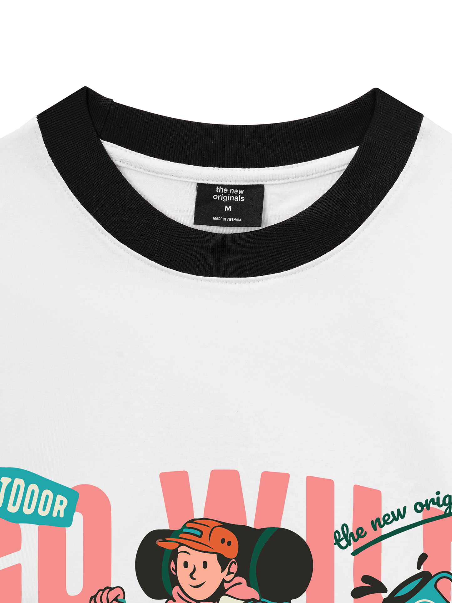 Áo Thun Ringer Relaxed Fit Go Wild Take A Hike