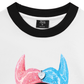 Áo Thun Ringer Relaxed Fit BOUNCE BACK© two-tone devil lip
