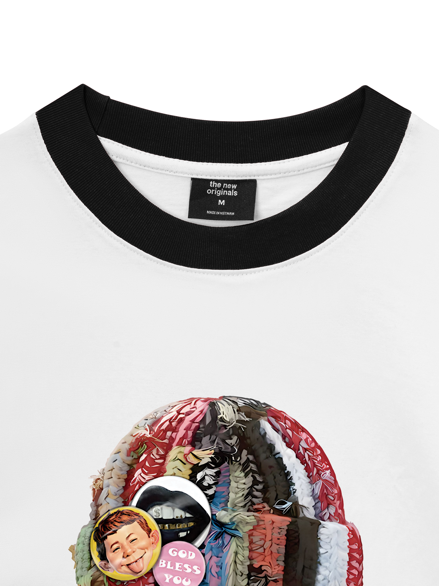 Áo Thun Ringer Relaxed Fit Bad Boy with Knit Cap