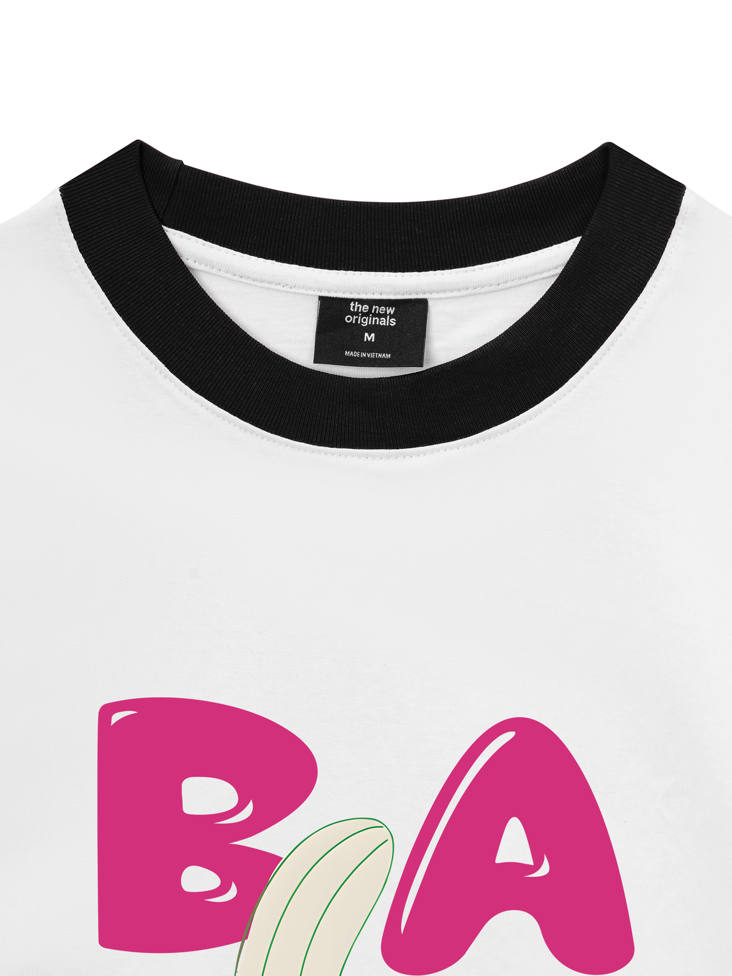 Áo Thun Ringer Relaxed Fit Suummer Vibes Cute Banana