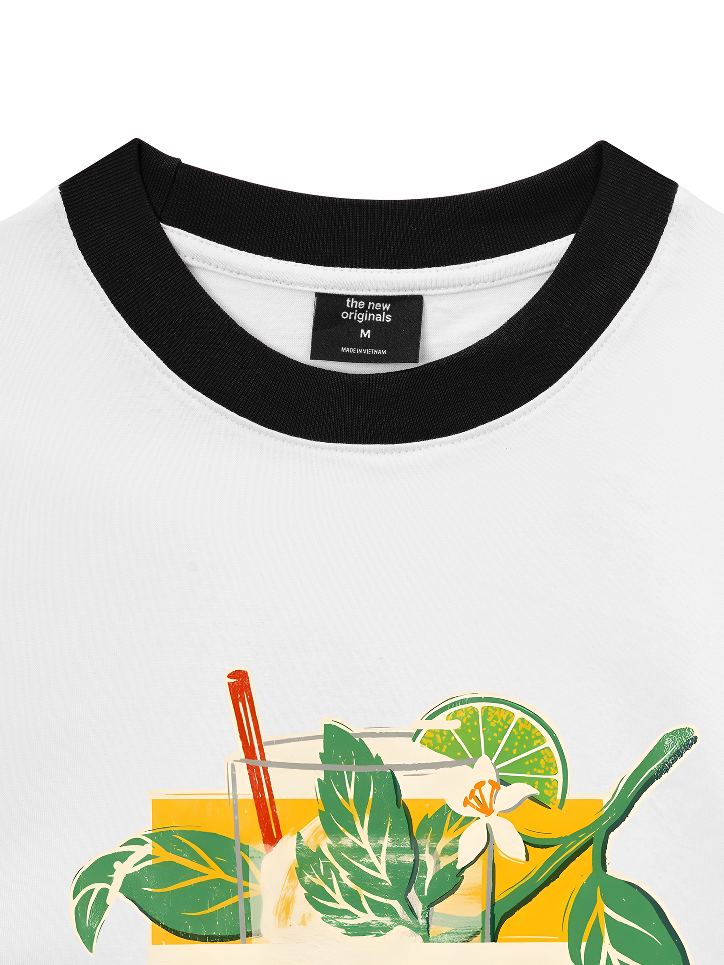 Áo Thun Ringer Relaxed Fit Fresh Lime Mojito