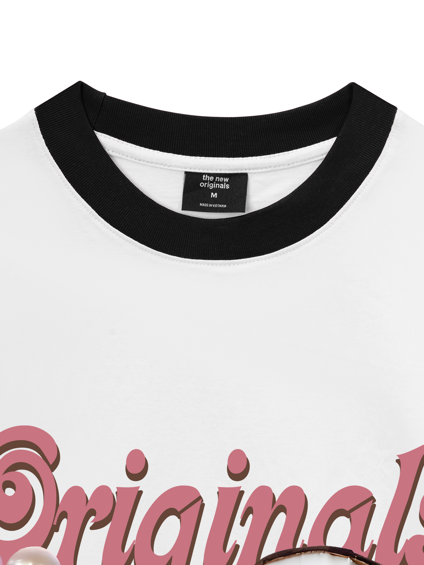 Áo Thun Ringer Relaxed Fit Summer Vibes Pink Girl Beachy