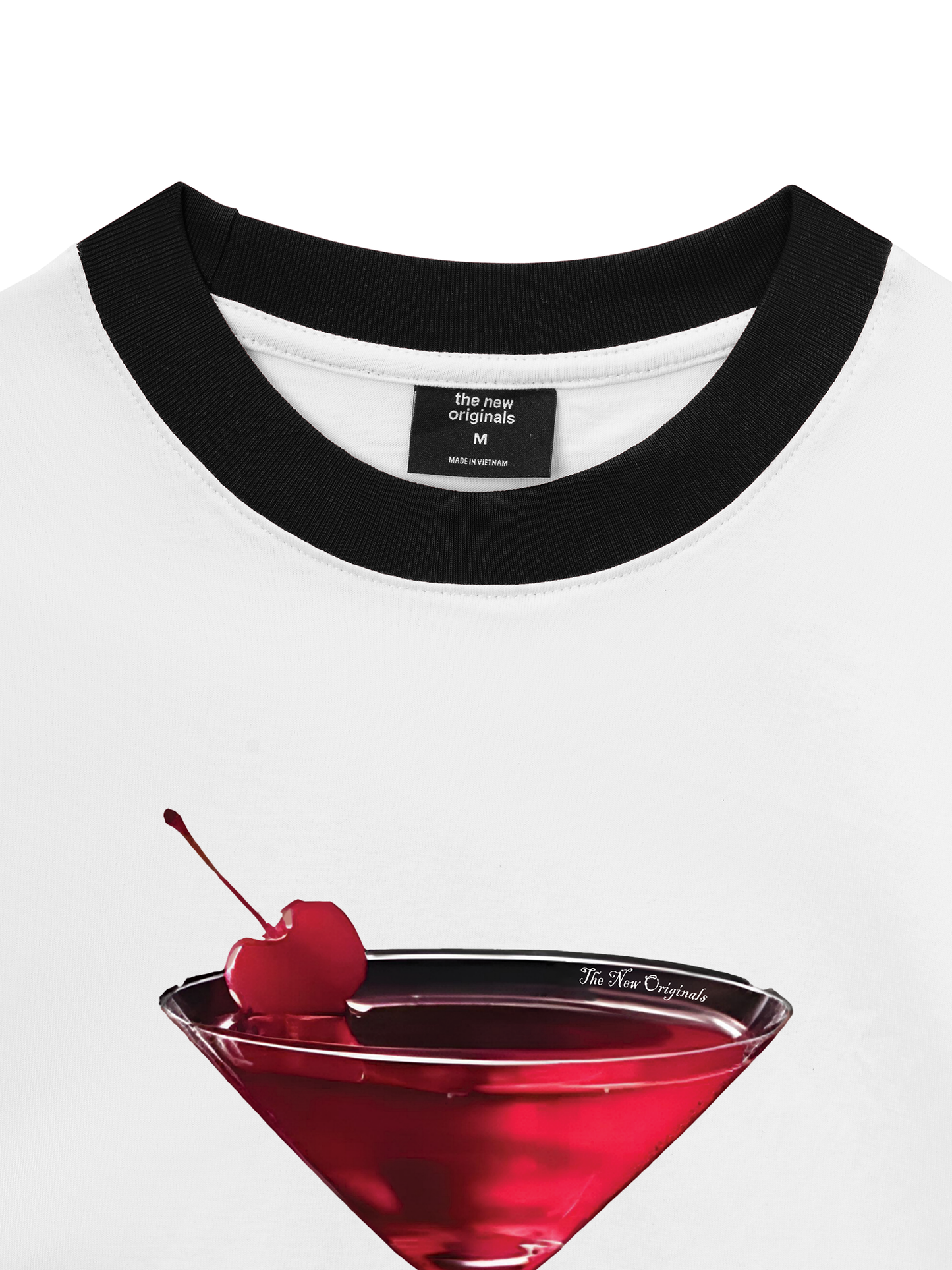 Áo Thun Ringer Relaxed Fit Seductive Night Cherry Goblet