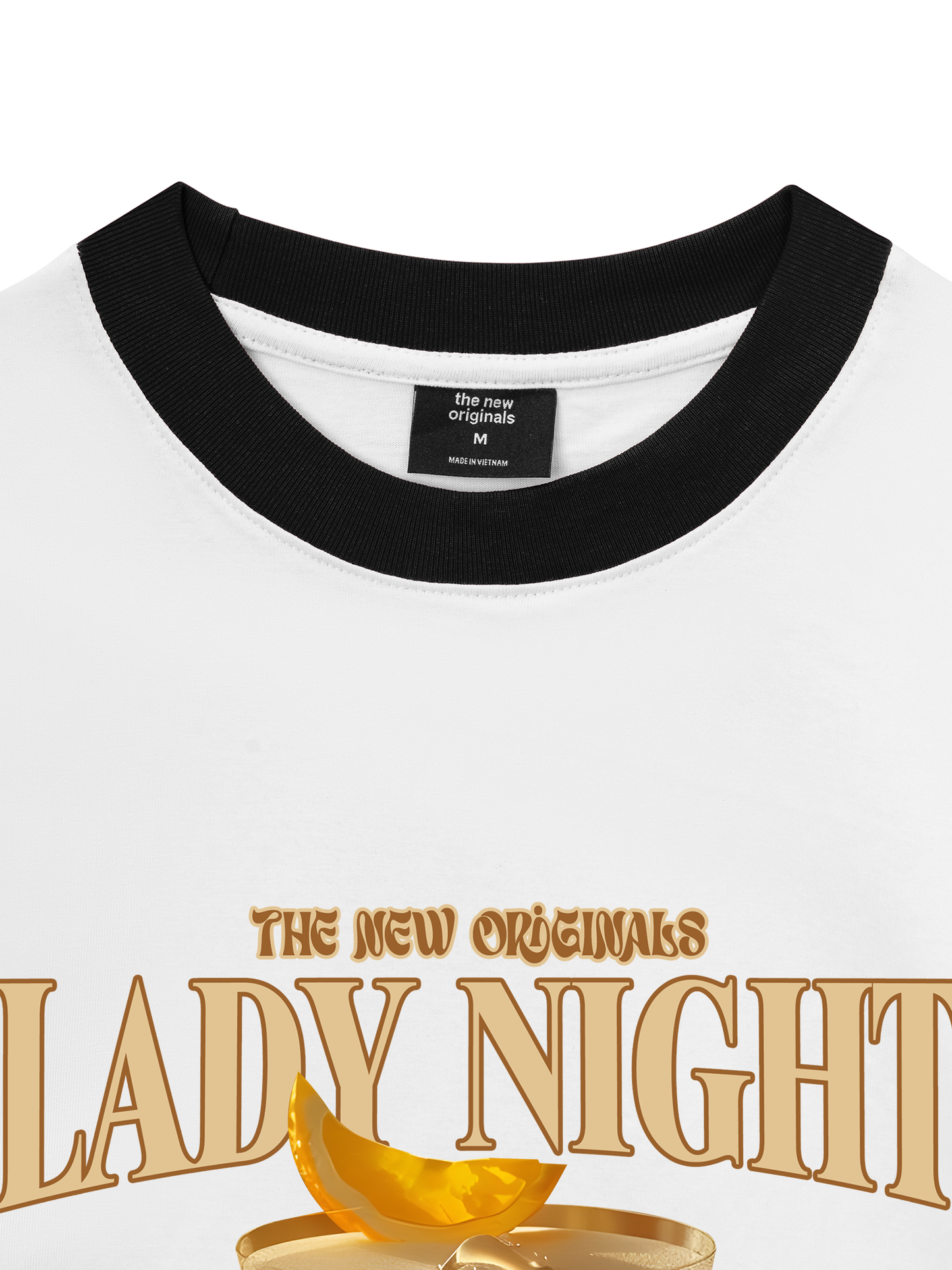 Áo Thun Ringer Relaxed Fit Fresh Lady Night
