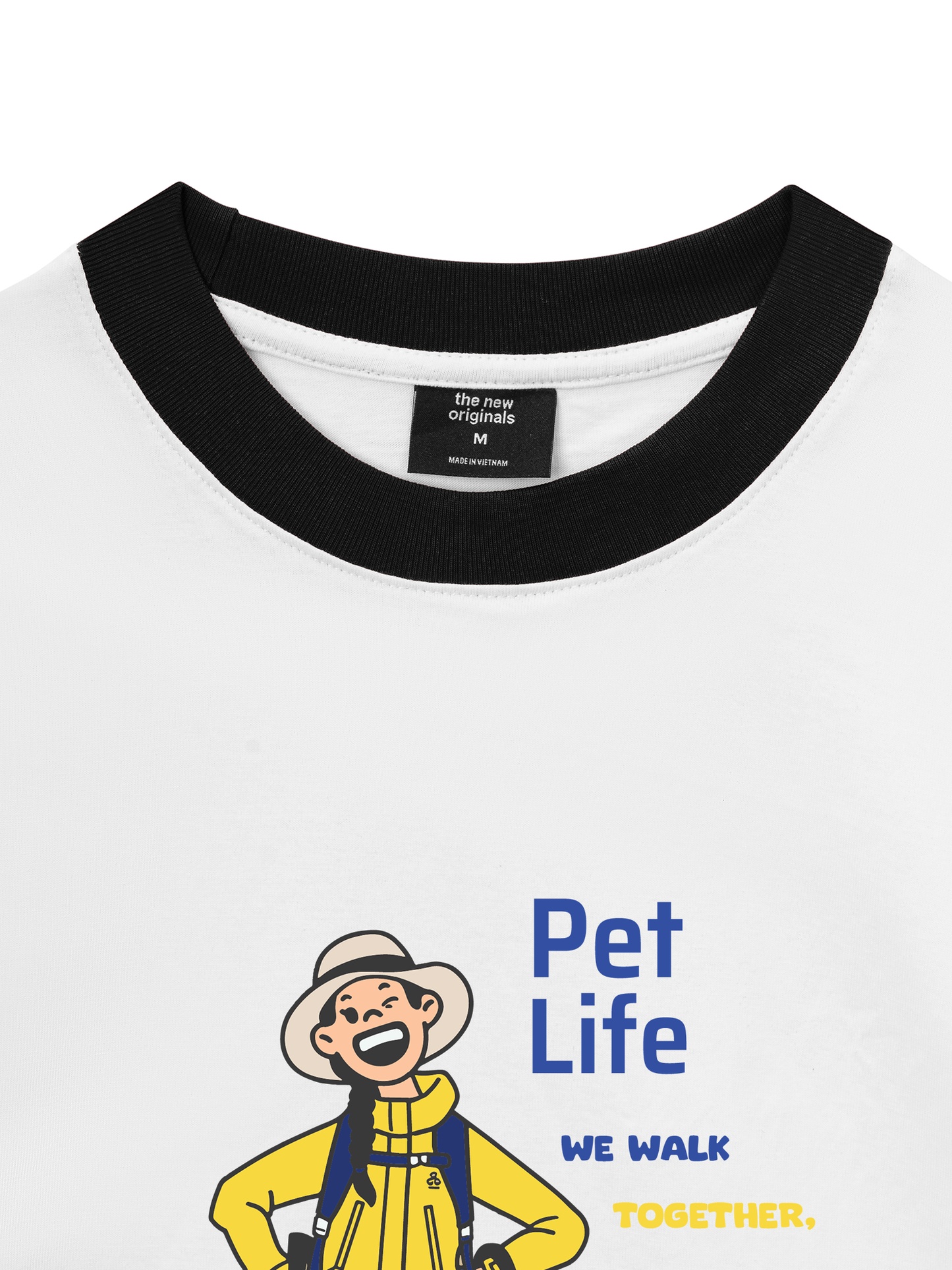 Áo Thun Ringer Relaxed Fit Go Outside Pet Life