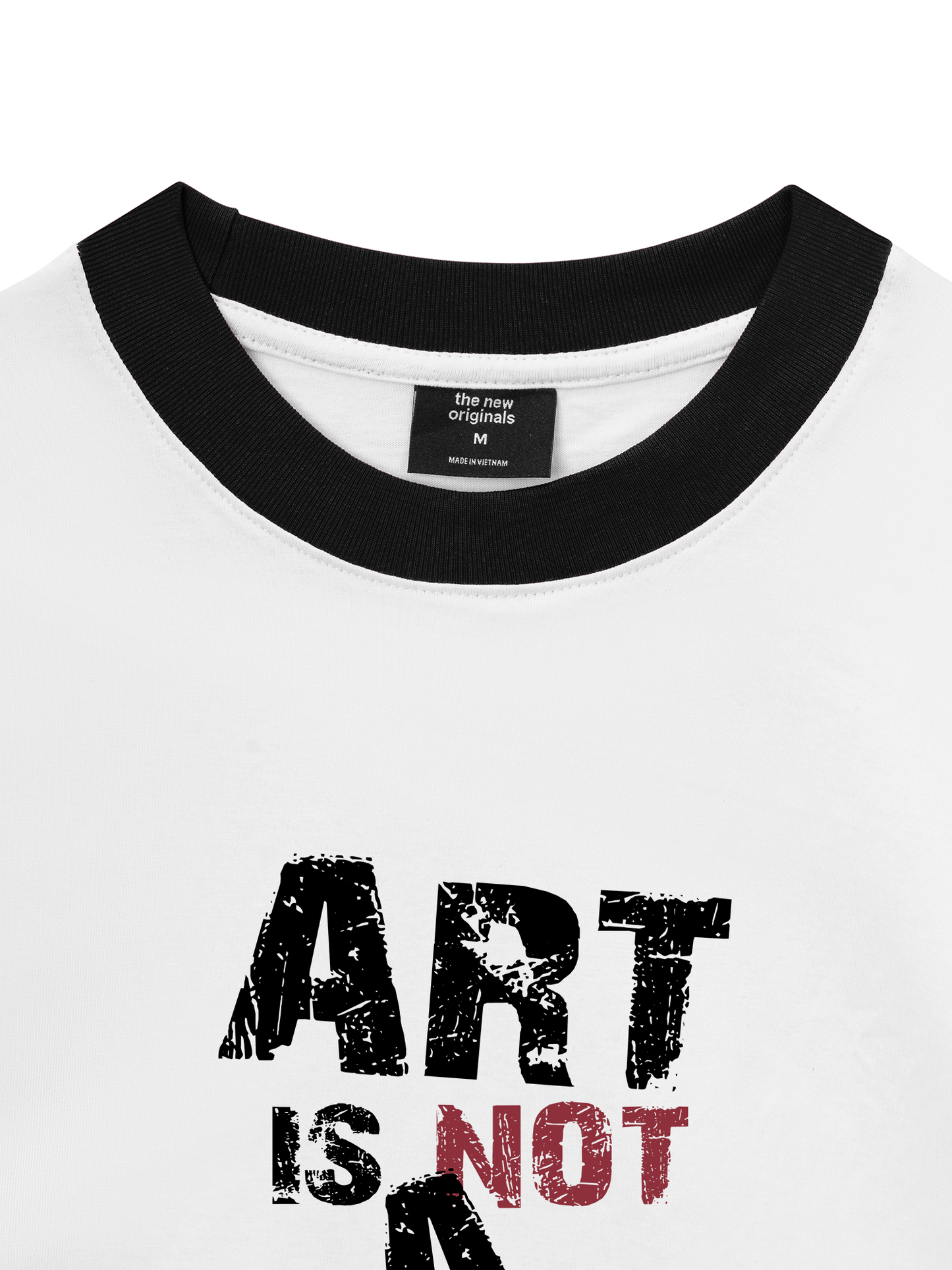 Áo Thun Ringer Relaxed Fit Be Bold Art Is Not A Crime