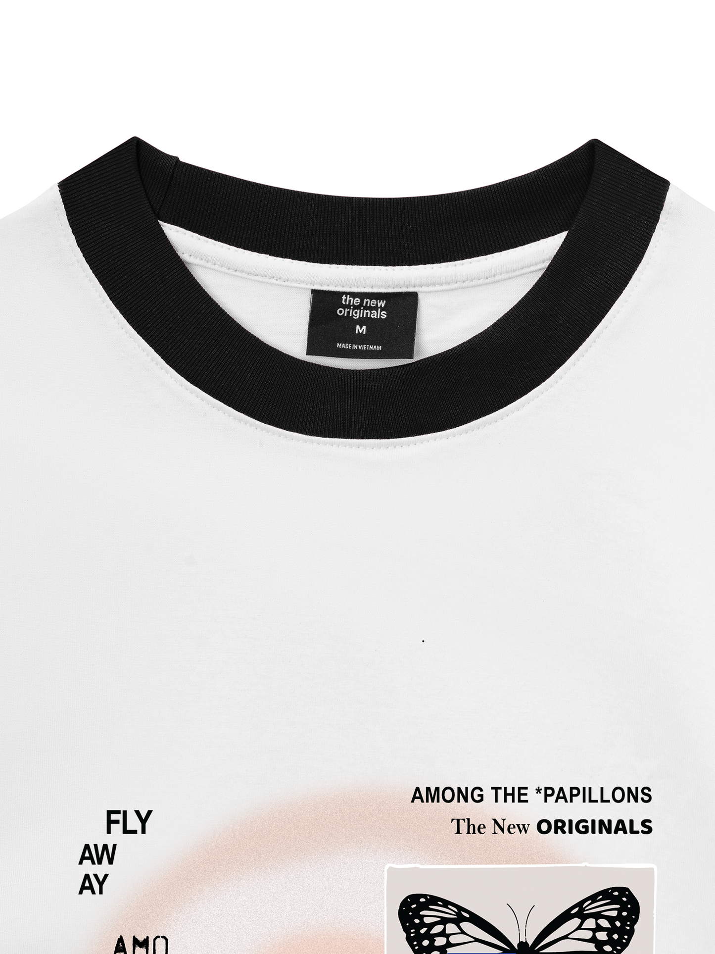 Áo Thun Ringer Relaxed Fit TROPICAL Butterflies in LA