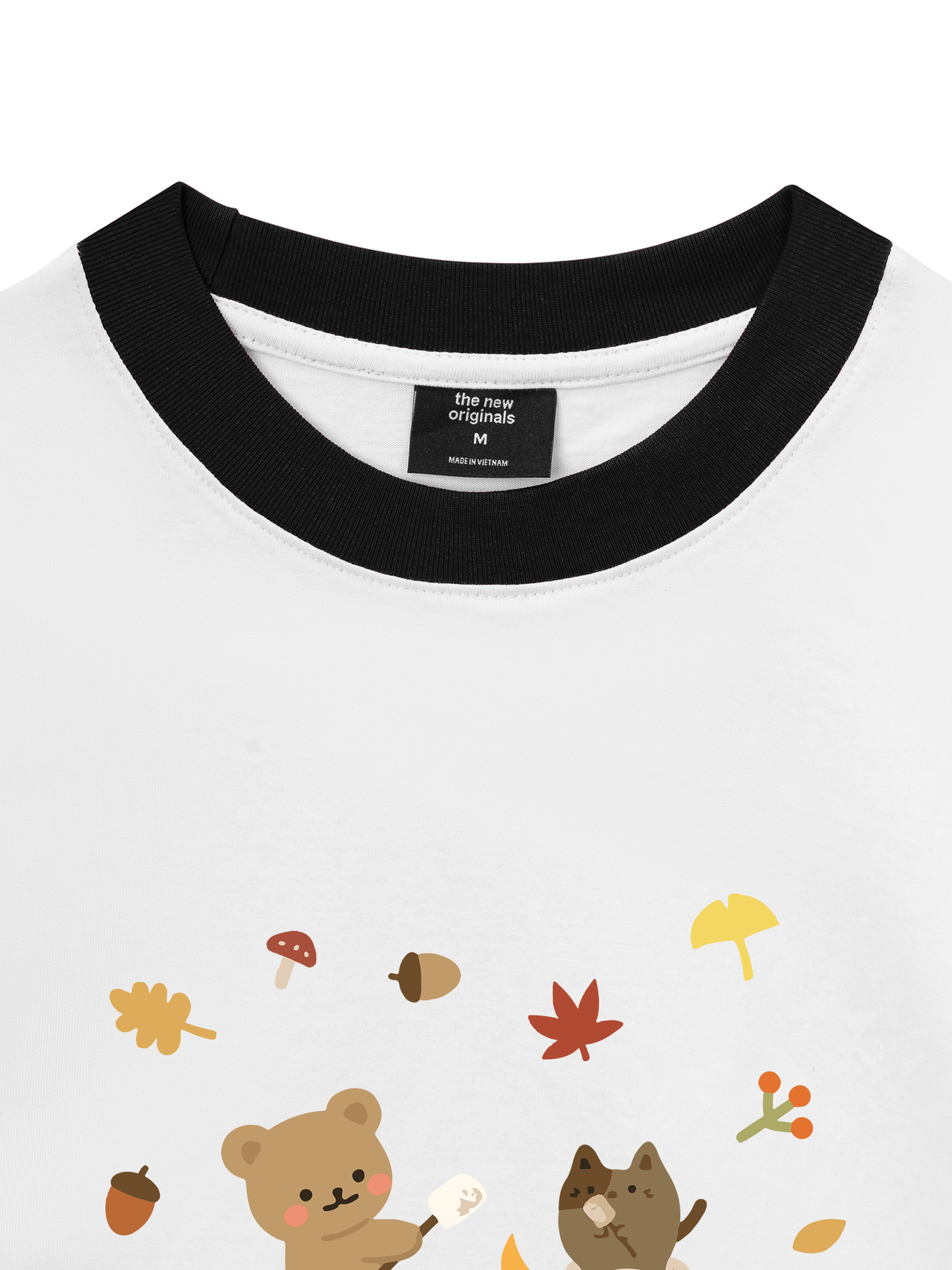 Áo Thun Ringer Relaxed Fit Autumn Vibes Autumn Leaves