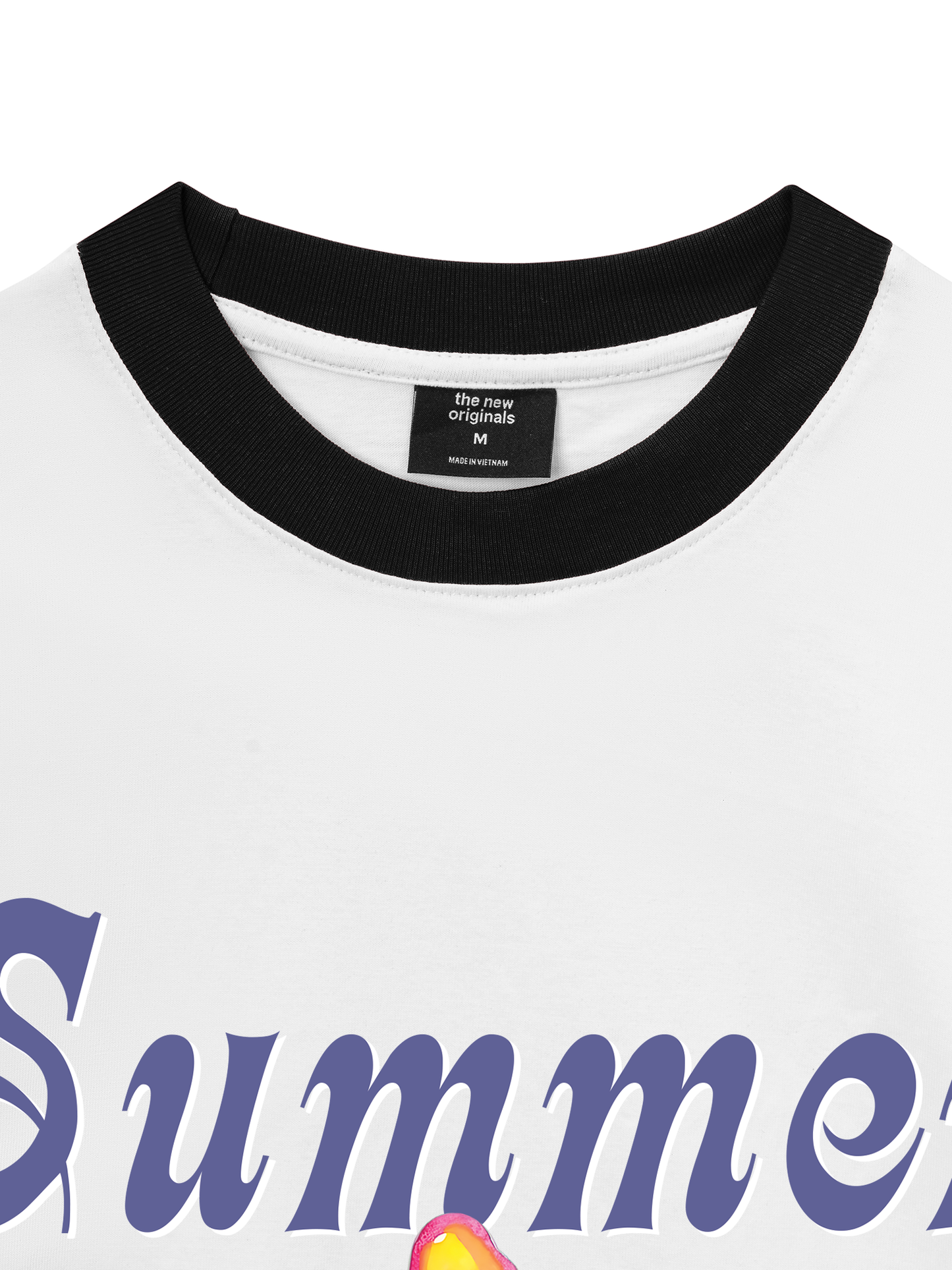 Áo Thun Ringer Relaxed Fit Summer Vibes Beach