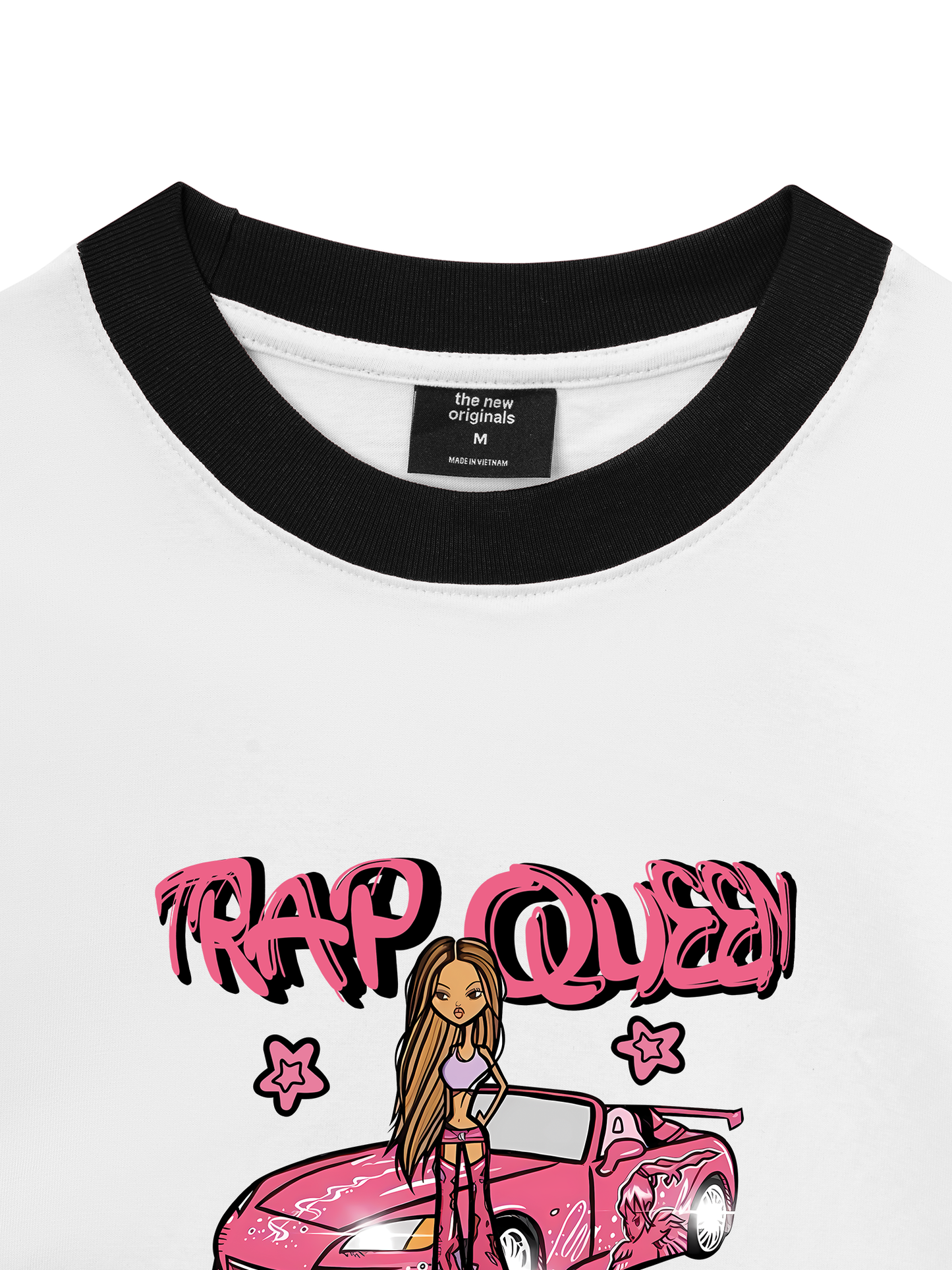 Áo Thun Ringer Relaxed Fit Weekend Trap Queen