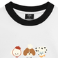 Áo Thun Ringer Relaxed Fit Animal Cute Puppy Things