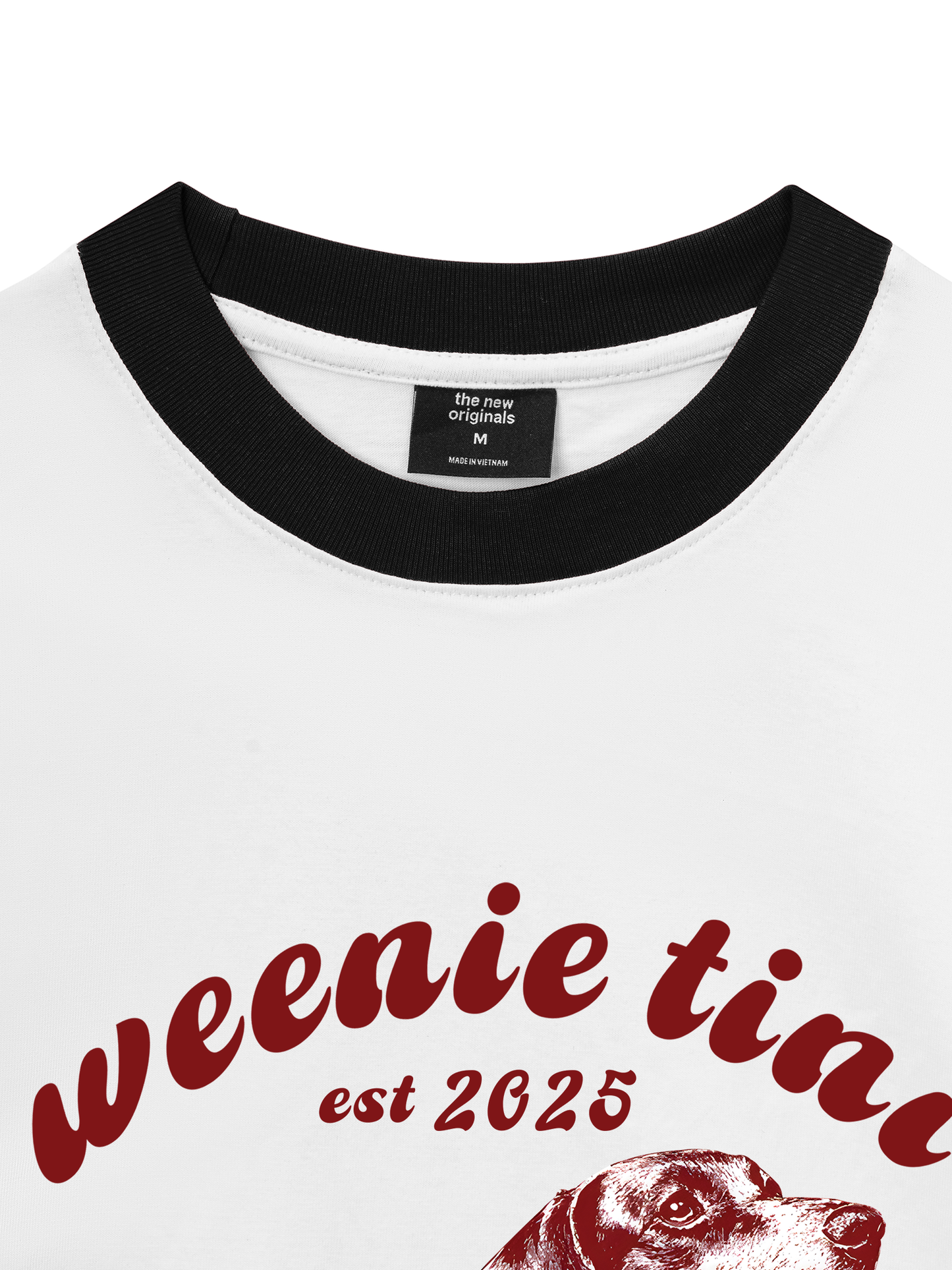 Áo Thun Ringer Relaxed Fit Weenie Tini Dachshund