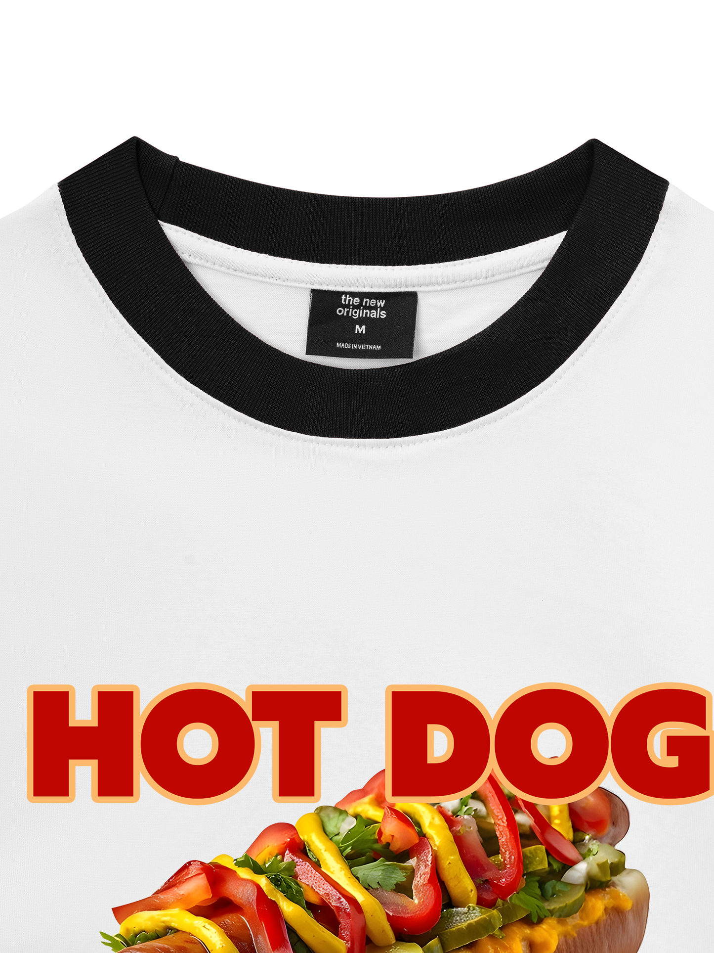 Áo Thun Ringer Relaxed Fit Foody Hot Dog