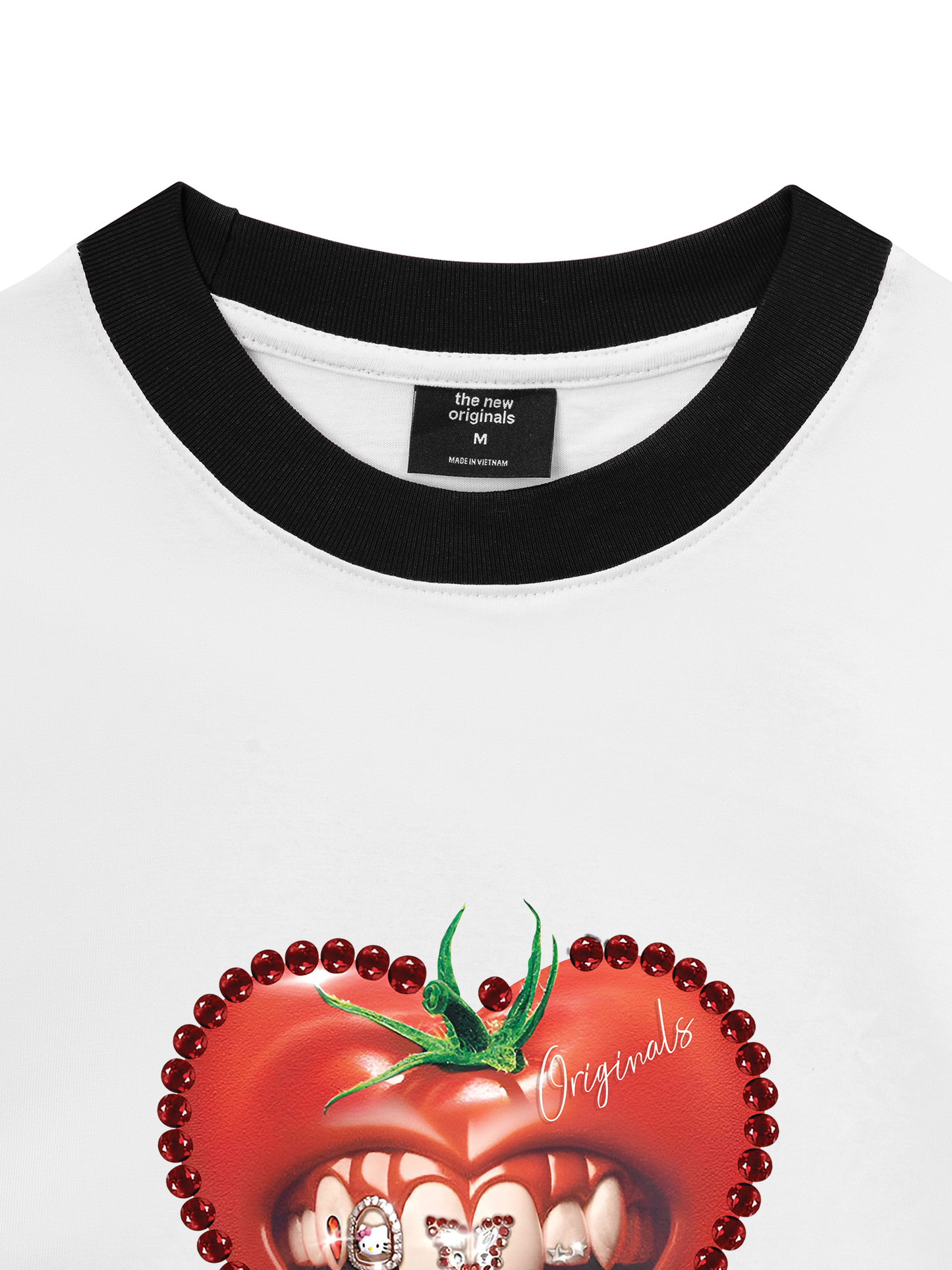 Áo Thun Ringer Relaxed Fit - Love Tomato Art Grills