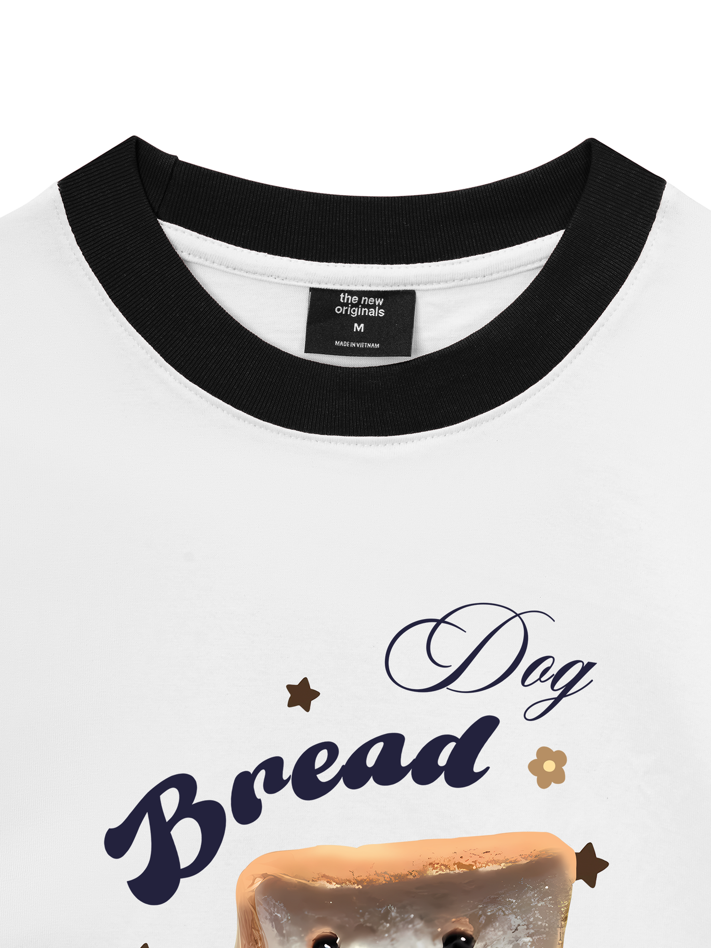 Áo Thun Ringer Relaxed Fit Sweet Pastry Bread Dog