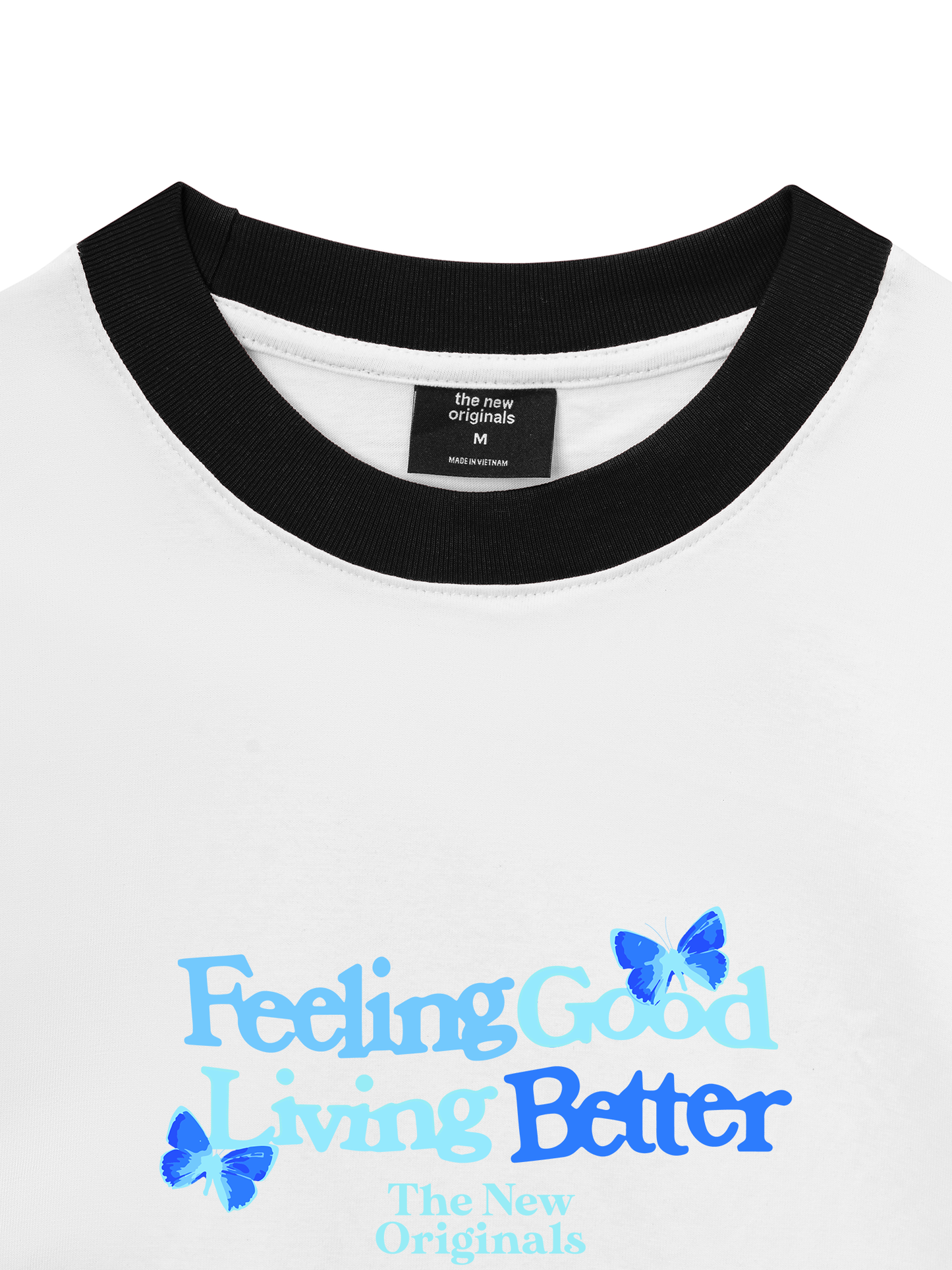 Áo Thun Ringer Relaxed Fit Be Bold Feeling Good Living Better