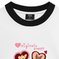 Áo Thun Ringer Relaxed Fit Animal Puppy Heart