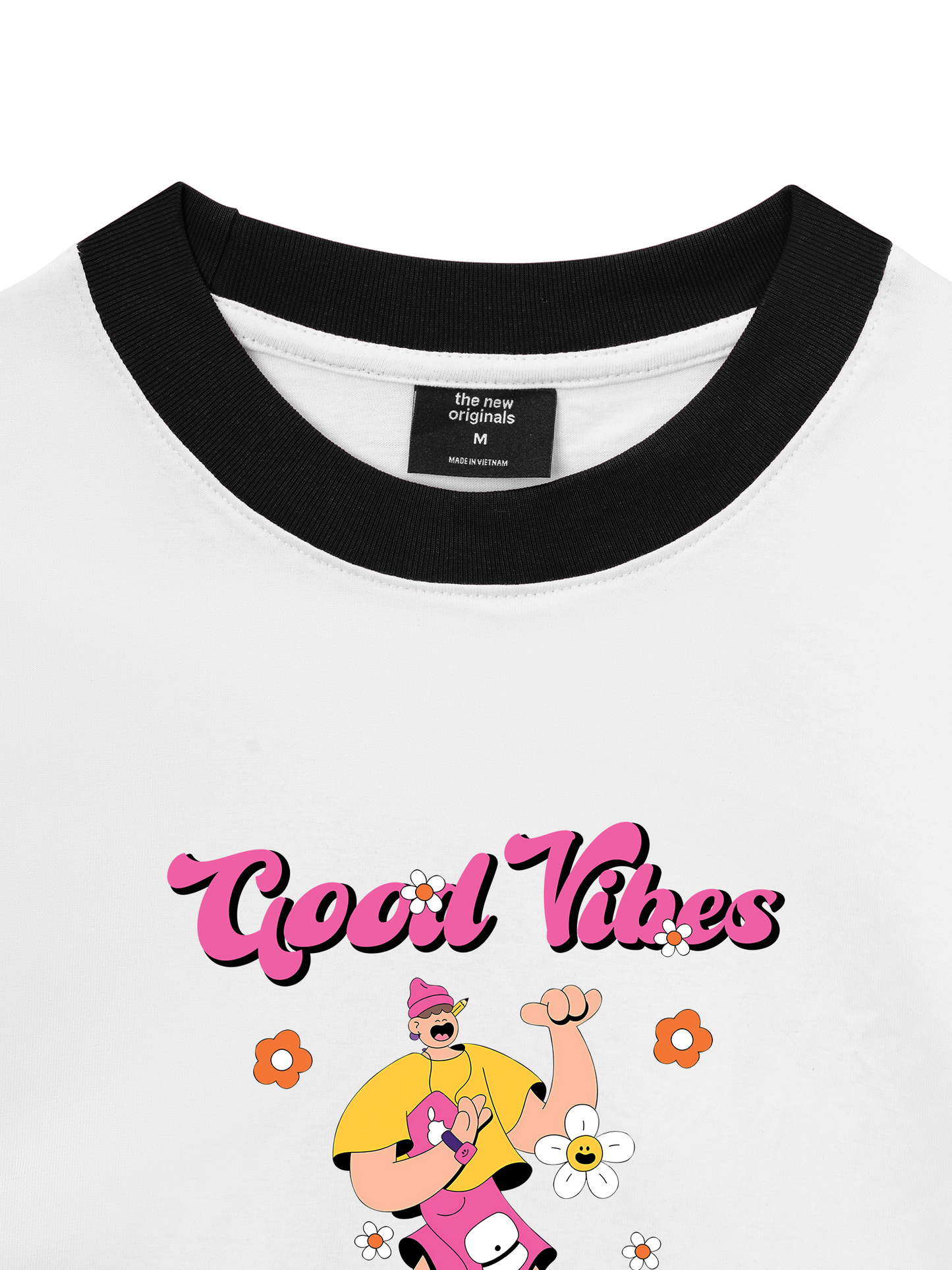 Áo Thun Ringer Relaxed Fit Weekend Goog Vibes Only