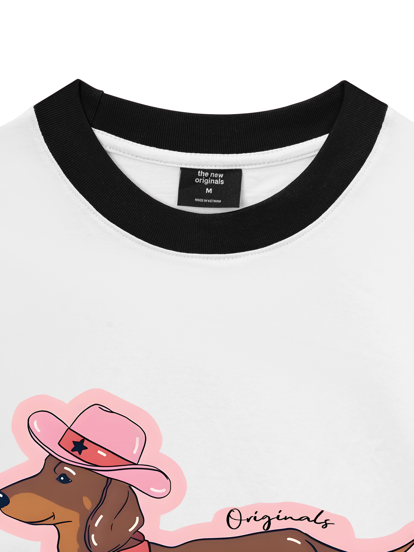 Áo Thun Ringer Relaxed Fit Howdy Dachshund