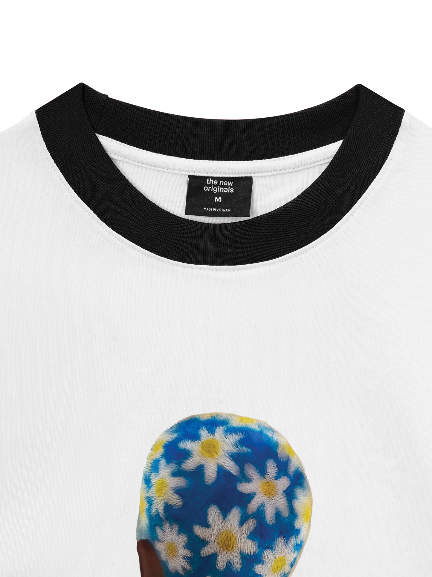 Áo Thun Ringer Relaxed Fit Blue Daisy Hairstyle